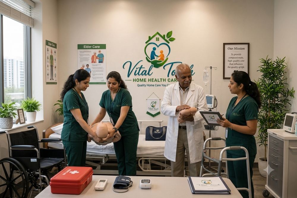 Physiotherapy and mobility training at Vital Touch